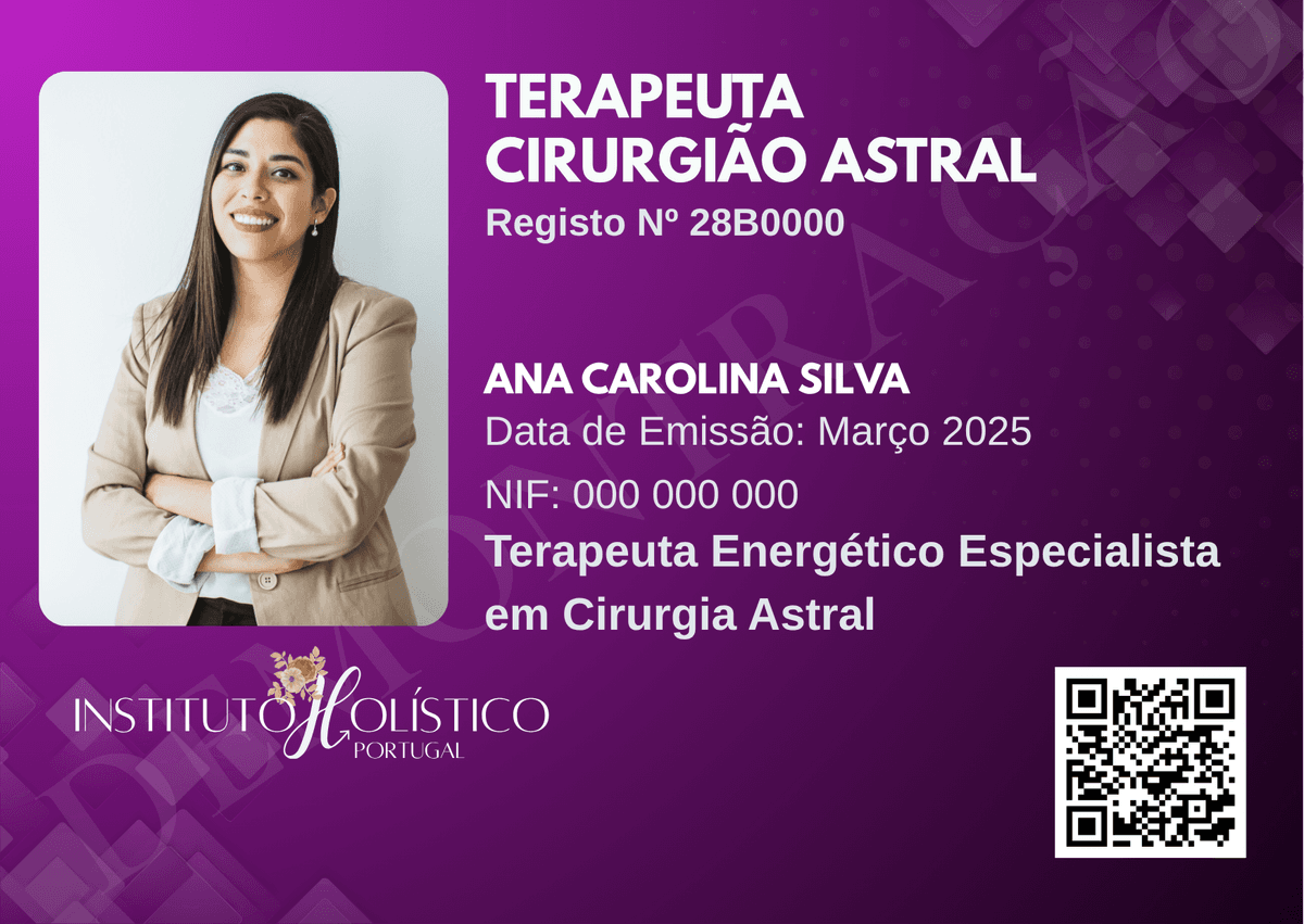 Carteira Profissional — Terapeuta de Cirurgia Astral
