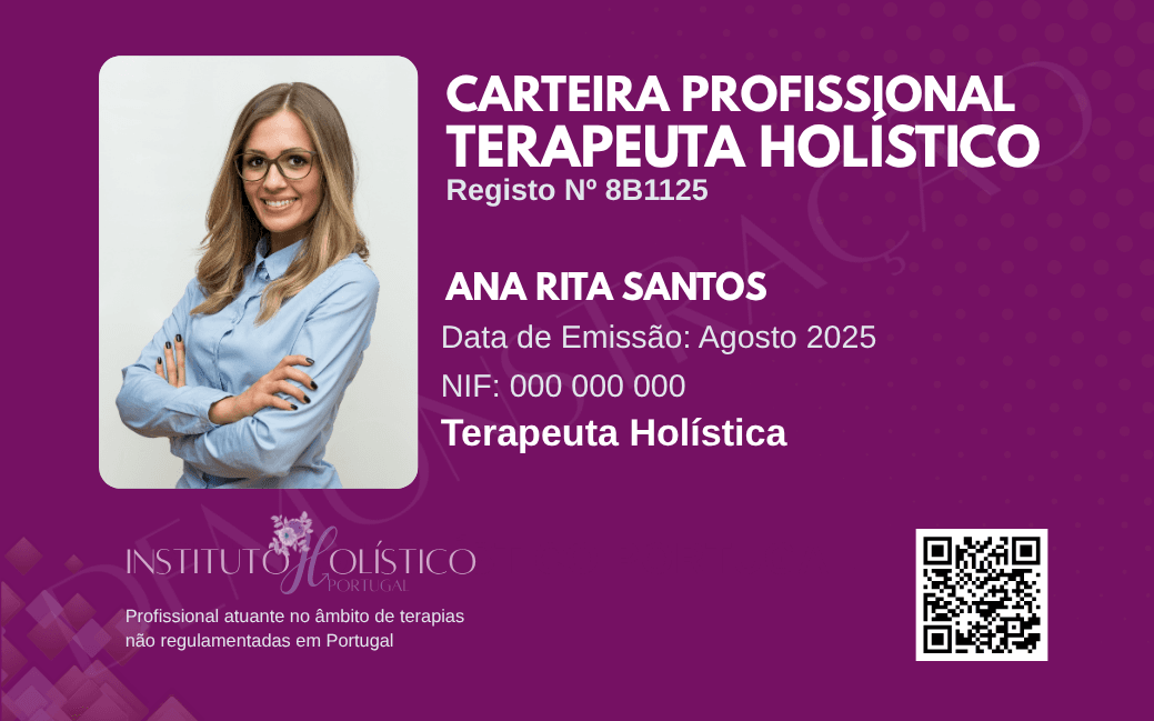 Carteira Profissional — Instituto Holístico Portugal